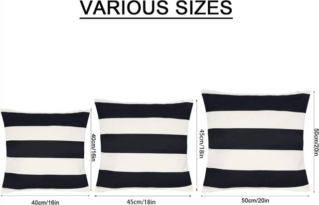 Alt view image 2 of 7 - 2 Pack Waterproof Pillow Covers Outdoor Throw Pillowcases