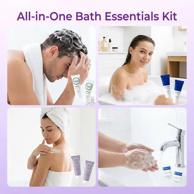 Alt view image 4 of 7 - Toiletries Individually Wrapped Set Bulk, Travel Size 1 Fl oz (Pack of 10)