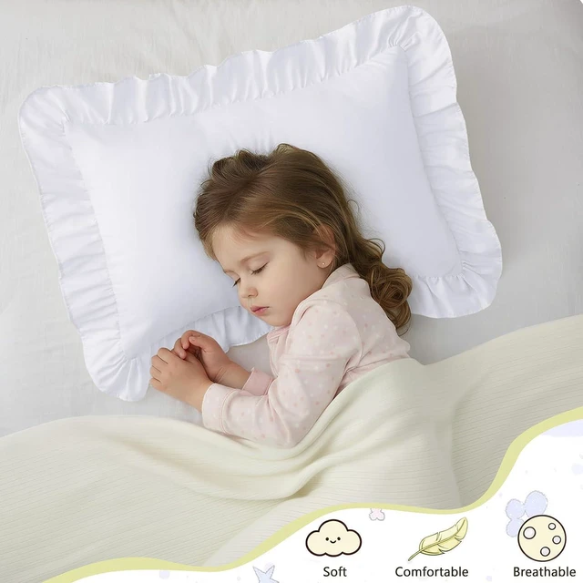Alt view image 3 of 7 - Microfiber Toddler Pillowcase, White, 13"x18", 2 Pack