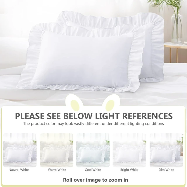 Alt view image 6 of 7 - Microfiber Toddler Pillowcase, White, 13"x18", 2 Pack