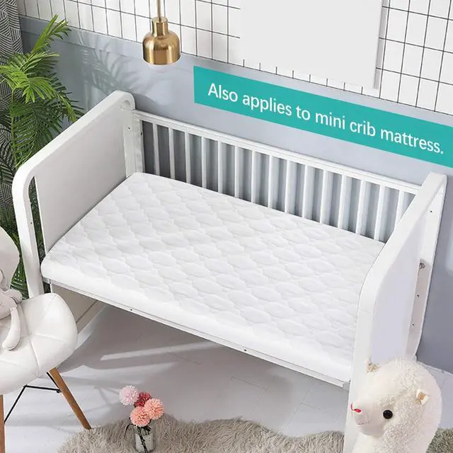 Alt view image 3 of 6 - Pack and Play Mattress Protector Pad 38" X 26" Waterproof Sheets Fitted