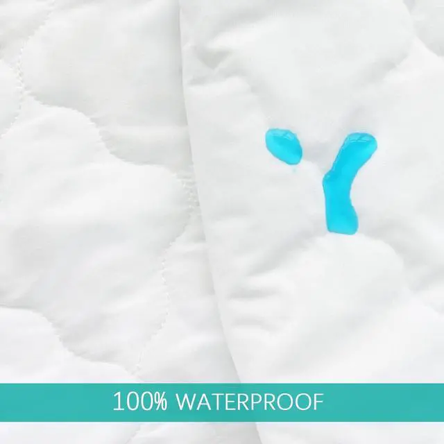 Alt view image 6 of 6 - Pack and Play Mattress Protector Pad 38" X 26" Waterproof Sheets Fitted