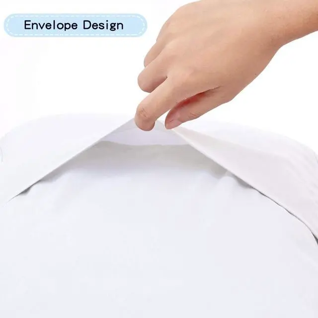 Alt view image 4 of 4 - 100% Cotton Toddler Pillowcase/Travel Pillowcase Pack of 2 Set 14x20 Inches with Envelope Closure - Hypoallergenic, Soft & Breathable Kid Pillow Case Cover Solid White