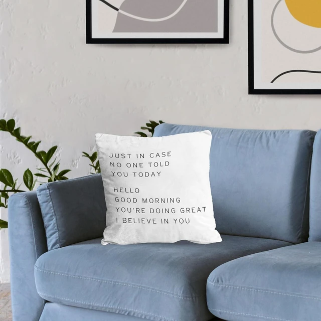 Alt view image 4 of 6 - Inspirational Pillow Covers 18x18, Inspirational Gifts for Women, Teenage Girls & College Students, Throw Pillow Dorm Decor, Call Your Mom Pillow