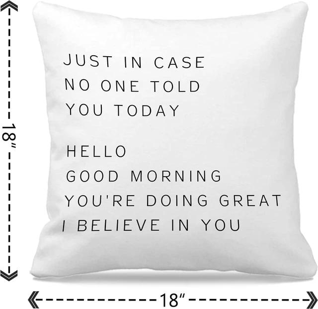 Alt view image 5 of 6 - Inspirational Pillow Covers 18x18, Inspirational Gifts for Women, Teenage Girls & College Students, Throw Pillow Dorm Decor, Call Your Mom Pillow