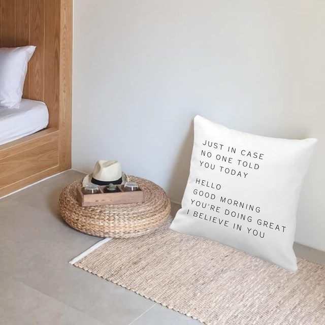 Alt view image 2 of 6 - Inspirational Pillow Covers 18x18, Inspirational Gifts for Women, Teenage Girls & College Students, Throw Pillow Dorm Decor, Call Your Mom Pillow