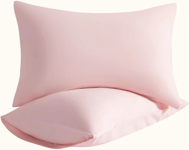 Main image of King Pillow Cases, 2 Pack, 20x36 in, Microfiber, Light Pink