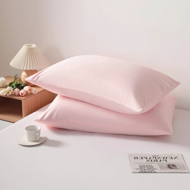 Alt view image 3 of 6 - King Pillow Cases, 2 Pack, 20x36 in, Microfiber, Light Pink