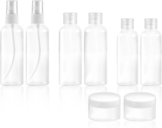 Main image of 8Pcs Travel Bottles Set, TSA Approved Travel Size Toiletries, Reusable Leak Proof Cosmetic Containers for Shampoo, Conditioner, Cream -Women Men Travel Essentials