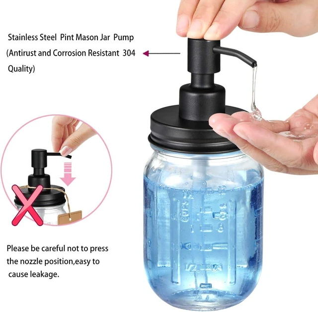 Alt view image 3 of 7 - Mason Jar Bathroom Accessories Lids Set (4pcs)