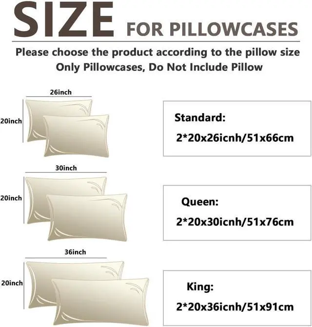 Alt view image 6 of 6 - Satin Pillowcase Set of 2 -Silky Pillow Cases for Hair and Skin, Similar to Silk Pillow Covers with Envelope Closure, Gifts for Women Men (2, Light Grey, Standard)