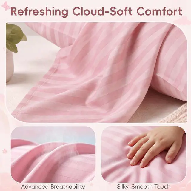 Alt view image 3 of 6 - Cooling Pillowcases for Toddlers Kids, 2-Pack Ultra Breathable Bed Pillow Case All Seasons with Envelope Closure, Soft & Quick Sweat Releasing Pillow Covers for Boys & Girls, 13x18 Inch