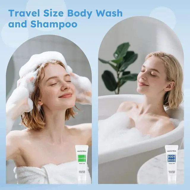 Alt view image 2 of 6 - Travel Size Shampoo and Body Wash Bulk,Mini 30ml/1 fl oz,10 pack