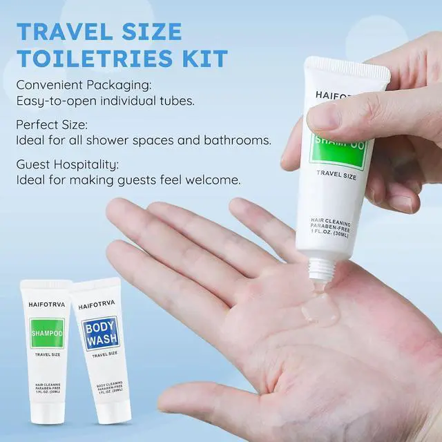Alt view image 3 of 6 - Travel Size Shampoo and Body Wash Bulk,Mini 30ml/1 fl oz,10 pack