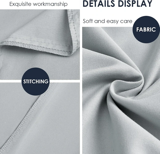 Alt view image 6 of 7 - Light Grey Pillowcases Queen Size 2 Pack - Pillowcase Set - Envelope Closure - Soft Brushed Microfiber Fabric - 20x30 Inches Pillow Case Set of 2 for Home, Hotels, Schools