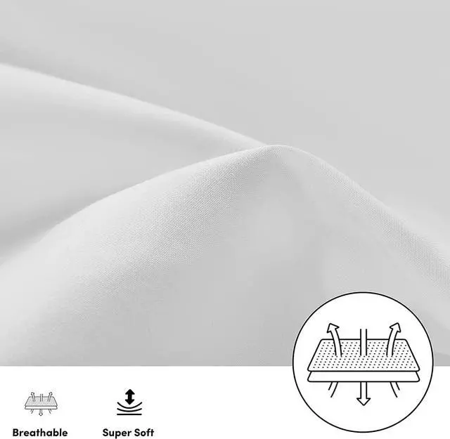 Alt view image 3 of 7 - Youth Pillowcase Cover 16"x22" - 100% Egyptian Cotton 500 Thread Count Toddler Pillowcase for Boys, Girls, Kids Pillow Cover for Little Sleepy Head Pillows - Smart Zipper Closure 1 Piece White