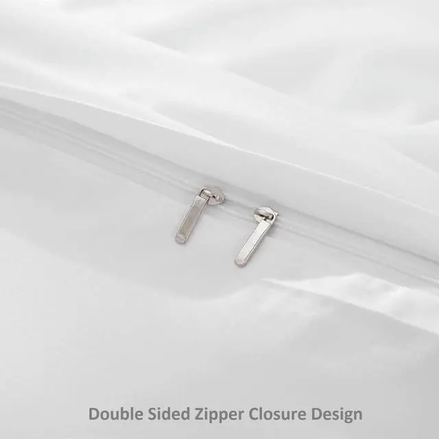 Alt view image 4 of 7 - Youth Pillowcase Cover 16"x22" - 100% Egyptian Cotton 500 Thread Count Toddler Pillowcase for Boys, Girls, Kids Pillow Cover for Little Sleepy Head Pillows - Smart Zipper Closure 1 Piece White