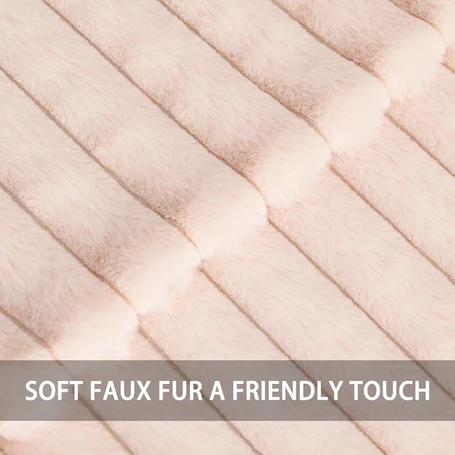 Alt view image 2 of 7 - Pack of 2 Faux Fur Christmas Throw Pillow Covers 18x18 Inch, Light Pink