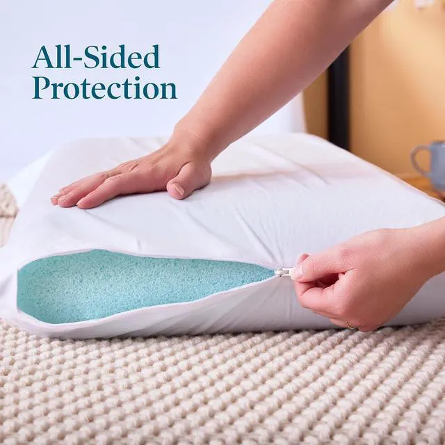 Alt view image 6 of 7 - Lucid® Zippered Pillow Encasement Waterproof Pillow Protector Standard