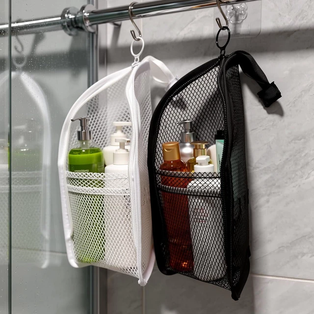 Alt view image 4 of 7 - 2 Piece Hanging Toiletry Bag Portable Clear Standing Makeup Bags