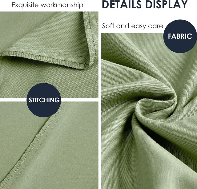 Alt view image 6 of 7 - Sage Green Pillowcases Queen Size 2 Pack - Pillowcase Set - Envelope Closure - Soft Brushed Microfiber Fabric - 20x30 Inches Pillow Case Set of 2 for Home, Hotels, Schools
