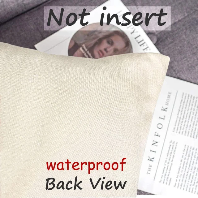 Alt view image 6 of 6 - Fall Outdoor Pillow Covers 18x18 Set of 2 Waterproof Pumpkin Decor