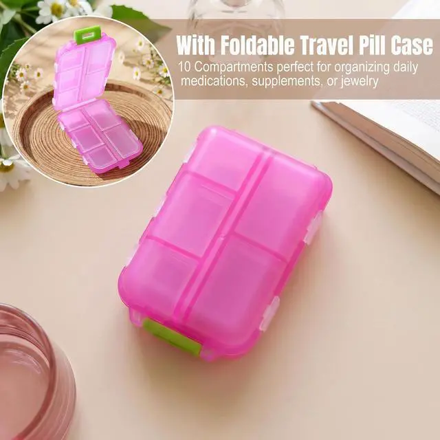 Alt view image 6 of 7 - 20 Pack Travel Bottles for Toiletries, Travel Containers with Pill Case