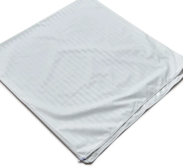 Alt view image 2 of 7 - 1 Pack Striped Waterproof Feather Proof Body Pillow Protectors