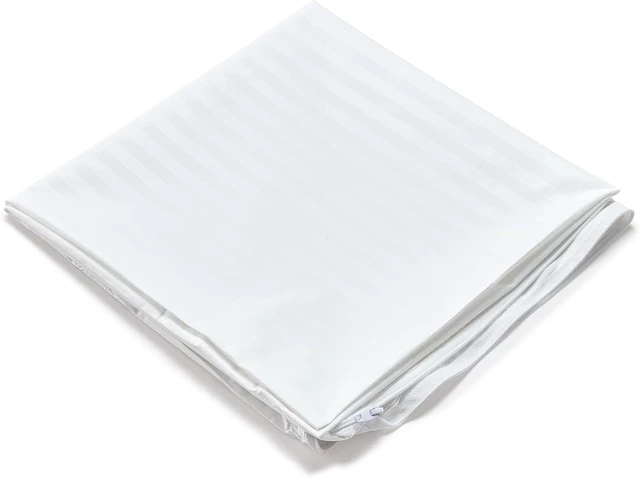 Alt view image 7 of 7 - 1 Pack Striped Waterproof Feather Proof Body Pillow Protectors