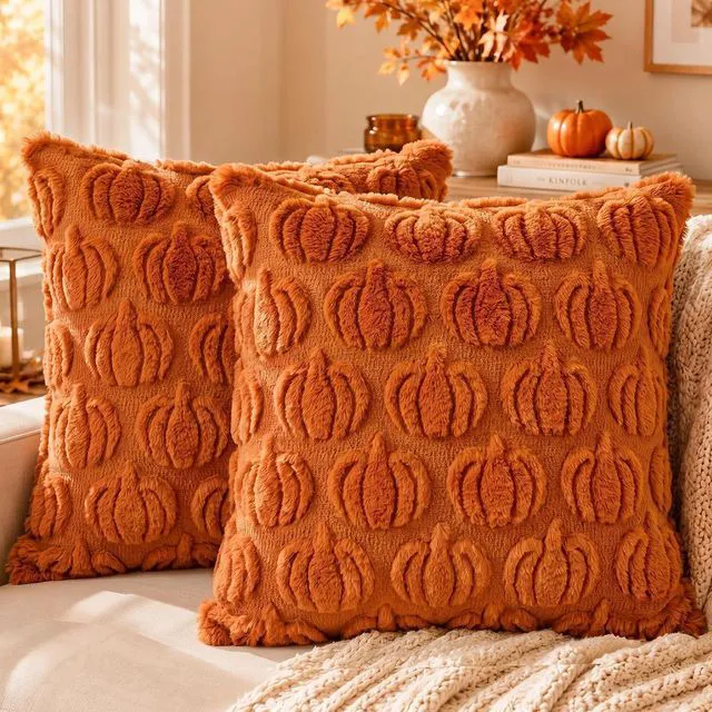 Main image of Fall Pillow Covers 18x18 Set of 2, Fall Decorations for Home