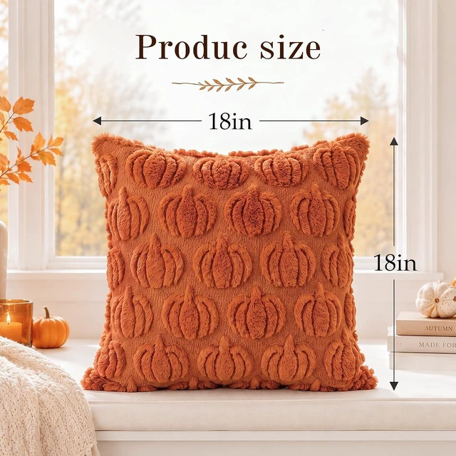 Alt view image 2 of 7 - Fall Pillow Covers 18x18 Set of 2, Fall Decorations for Home