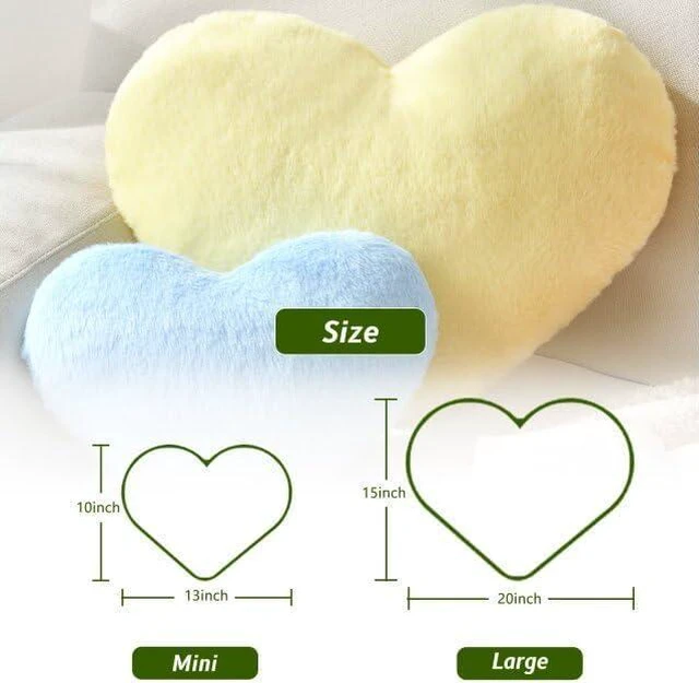 Alt view image 2 of 6 - Black Throw Pillows, Cute Heart Pillow, Decorative Pillows for Bed