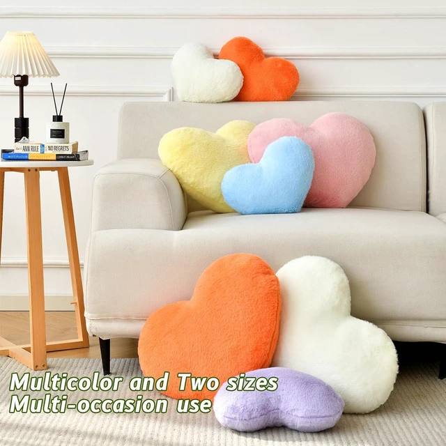 Alt view image 4 of 6 - Black Throw Pillows, Cute Heart Pillow, Decorative Pillows for Bed