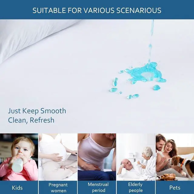 Alt view image 4 of 6 - Twin Size Mattress Protector Waterproof, Mattress Cover for Kids