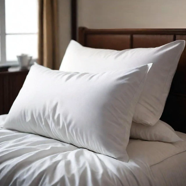 Main image of Premium Cotton Pillowcases Standard Size, 600 Thread Count White Pillow Covers Set of 2 - Hotel Quality, Soft & Breathable Pillow Cases