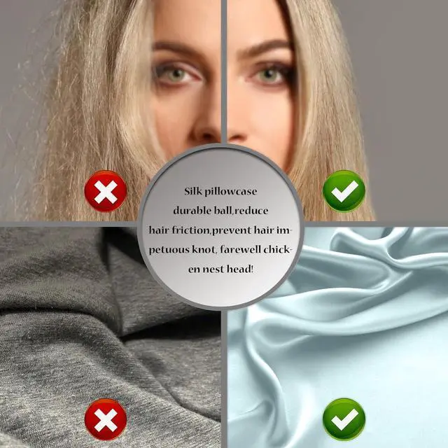 Alt view image 5 of 6 - Mulberry Silk Pillowcase for Hair and Skin Standard Size 20"X 26" Pillow Case with Hidden Zipper Soft Breathable Smooth Cooling Silk Pillow Covers for Sleeping (Haze Blue,Standard,1Pcs)