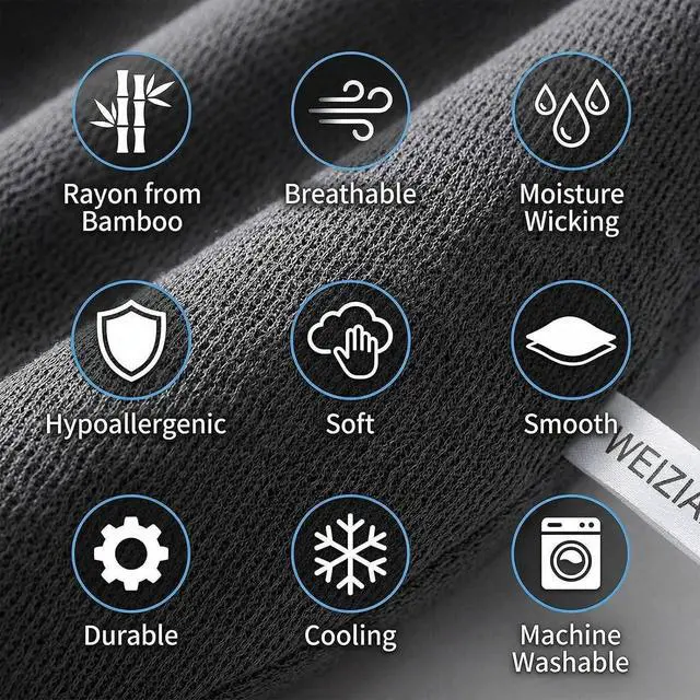 Alt view image 7 of 7 - 2 Pcs Neck Pillow Cover U Shaped Cooling Travel Neck Pillow Cover Replacemen, Cool and Elastic Fabric, Washable (No Filler)