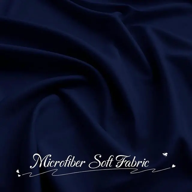 Alt view image 6 of 6 - Navy Blue Ruffle Lumbar Pillow Cover 12x20 Inch, Ruffled Cushion Case Covers for Couch Sofa Bed Living Room, Decorative Farmhouse Throw Pillow Cover, Pack of 1