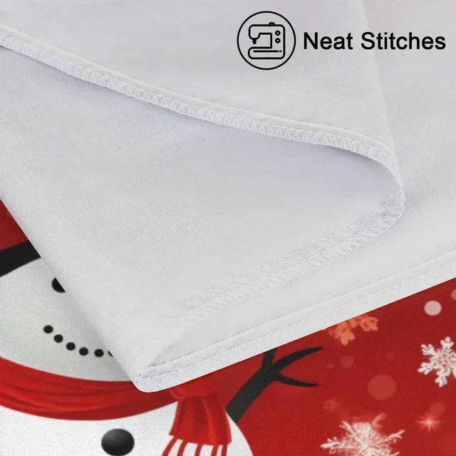 Alt view image 4 of 7 - Satin Pillowcase for Hair and Skin, Red Christmas Snowman Silk Pillowcase with Zipper, Soft Silky Pillow Cover Standard Size (20x26 Inches), Cooling Satin Pillow Cases