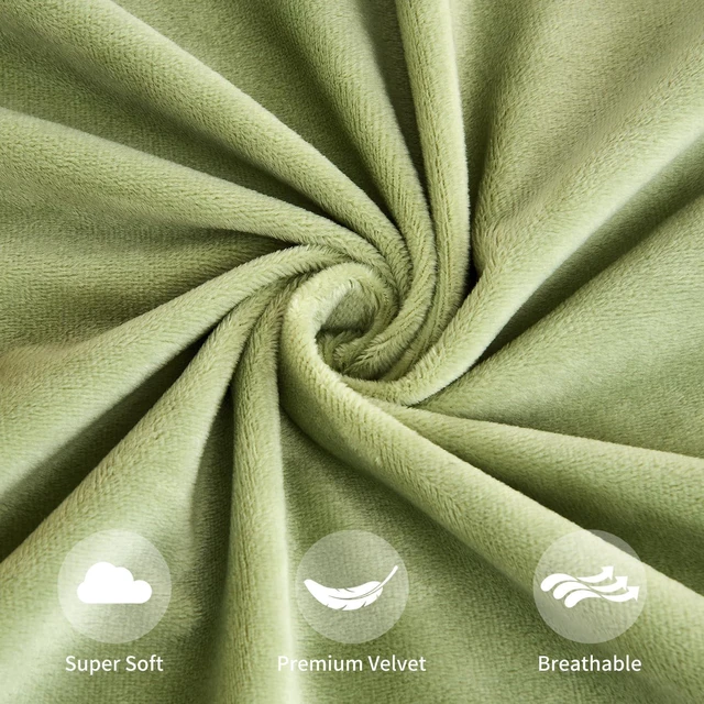 Alt view image 6 of 7 - Throw Pillow Covers Sage Green Set of 2 18x18 Inch Pillow Covers, Soft Velvet Decorative Pillowcases for Couch Sofa Bed, Home Boho Decor, Modern Farmhouse Cushion Covers