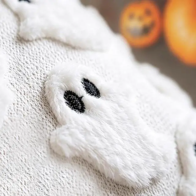 Alt view image 2 of 6 - Halloween Decorations White Ghost Pillow Covers 18x18 Set of 2