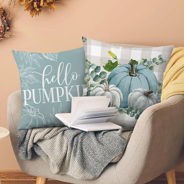 Alt view image 7 of 7 - Fall Pillow Covers 18x18 Set of 4, Fall Decorations for Home