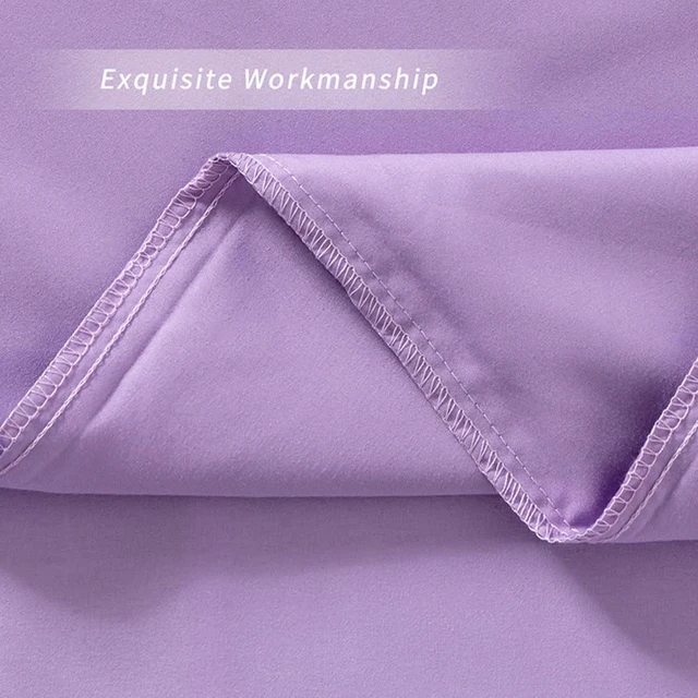 Alt view image 6 of 7 - King Pillow Cases Set of 2, Light Purple Pillow Covers Soft Microfiber Pillowcases Comfortable Breathable and Non Shrinking Envelope Pillow Shams 20"X 36"