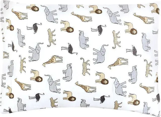 Main image of Unisex Baby Cotton Toddler Pillow Case, Modern Safari, One Size
