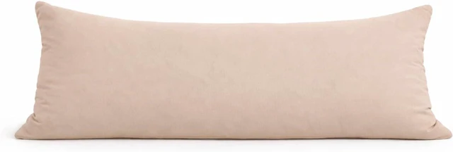 Main image of Body Pillow Cover 21"x54", Ultra Soft Microfiber Pillowcase with Hidden Zipper, Breathable, Machine Washable, for Side Sleepers, Cover Only (21"x54" Body Pillow Cover, Latte)