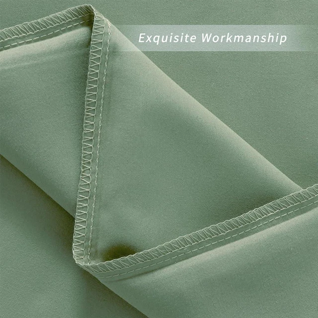 Alt view image 6 of 7 - Sage Green Standard Size Pillow Cases Set of 2,20"X26" Pillow Covers
