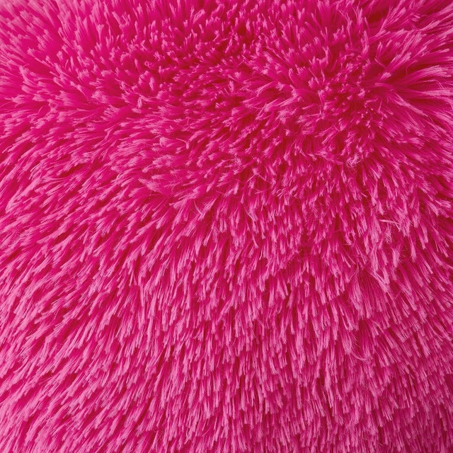 Alt view image 3 of 6 - Plush Decorative Throw Pillow Covers Hot Pink 18x18 Inch Pack of 2