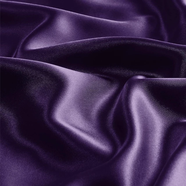 Alt view image 3 of 7 - Zipper Satin Pillowcases, Standard Size 20"x26", Plum Purple, 2Pcs