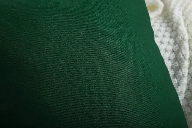 Alt view image 6 of 7 - Cotton Solid Throw Pillow Cover, 12 INCH x 12 INCH, Deep Green