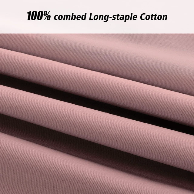 Alt view image 3 of 6 - 2 Pack Pillow Cases, 100% Cotton Breathable Pillowcases, 20"X 26" Standard Size, Rose Pink